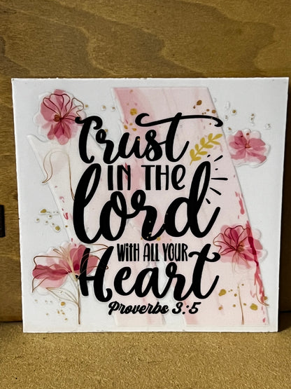 Christian Quote Glass tumbler