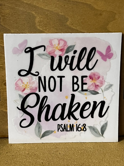 Christian Quote Glass tumbler