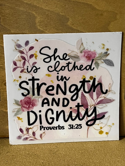 Christian Quote Glass tumbler