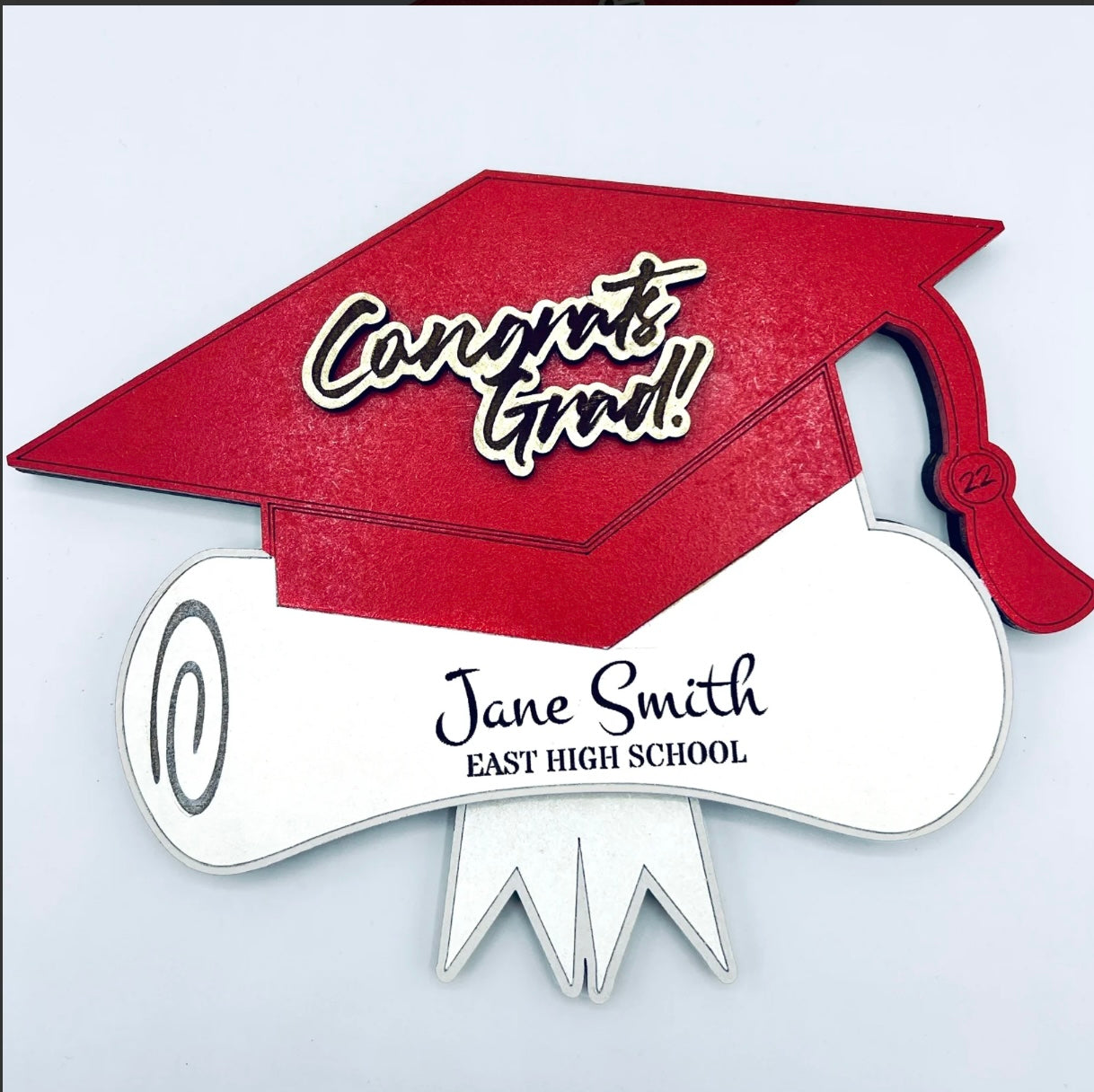 Graduation Cap Gift Card Holder With Hidden Insert