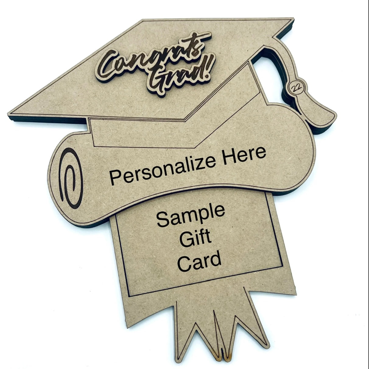 Graduation Cap Gift Card Holder With Hidden Insert