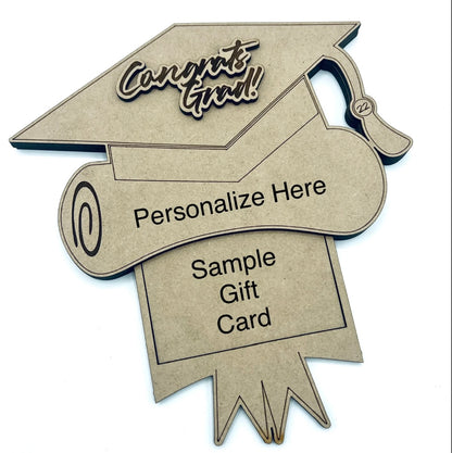 Graduation Cap Gift Card Holder With Hidden Insert