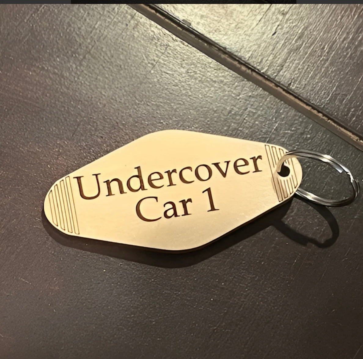 Funny Retro Motel-style Keychain