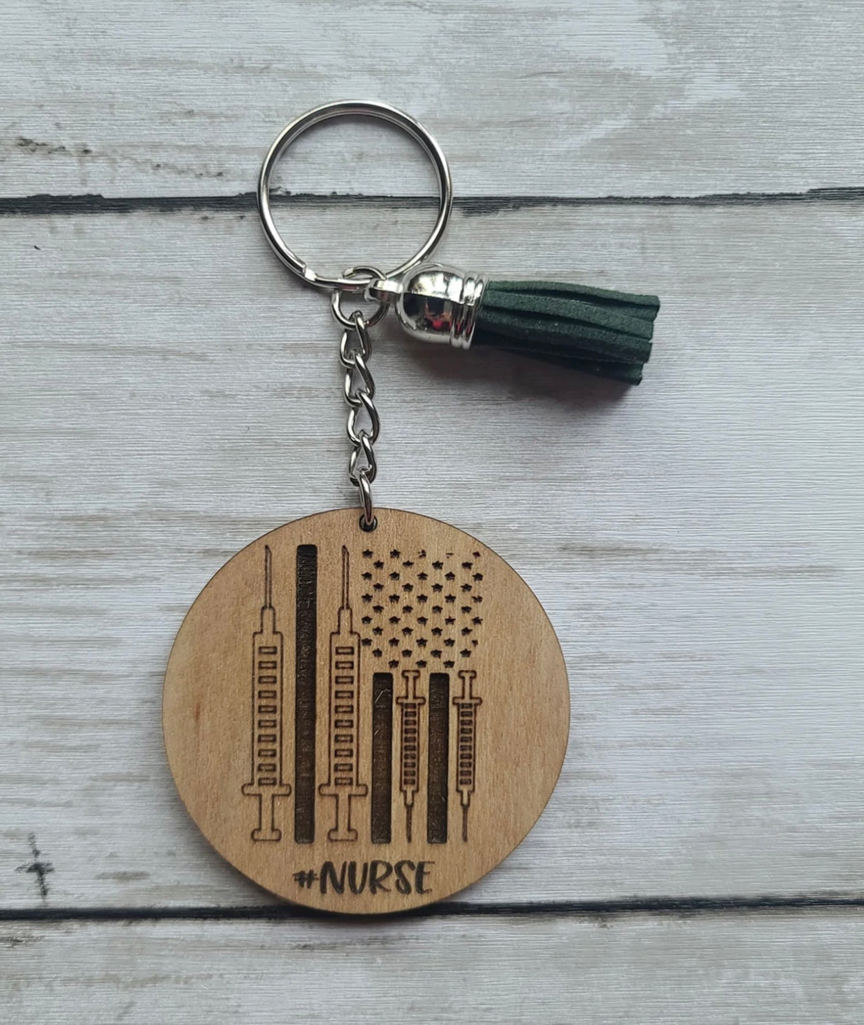 Nurse Flag Keychain