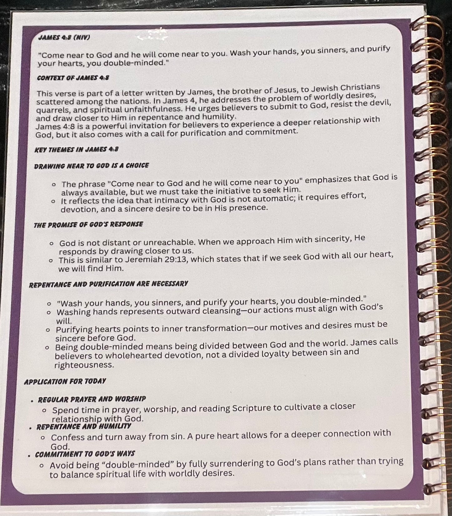 "Come Near to God" Devotional – Inspired by James 4:8