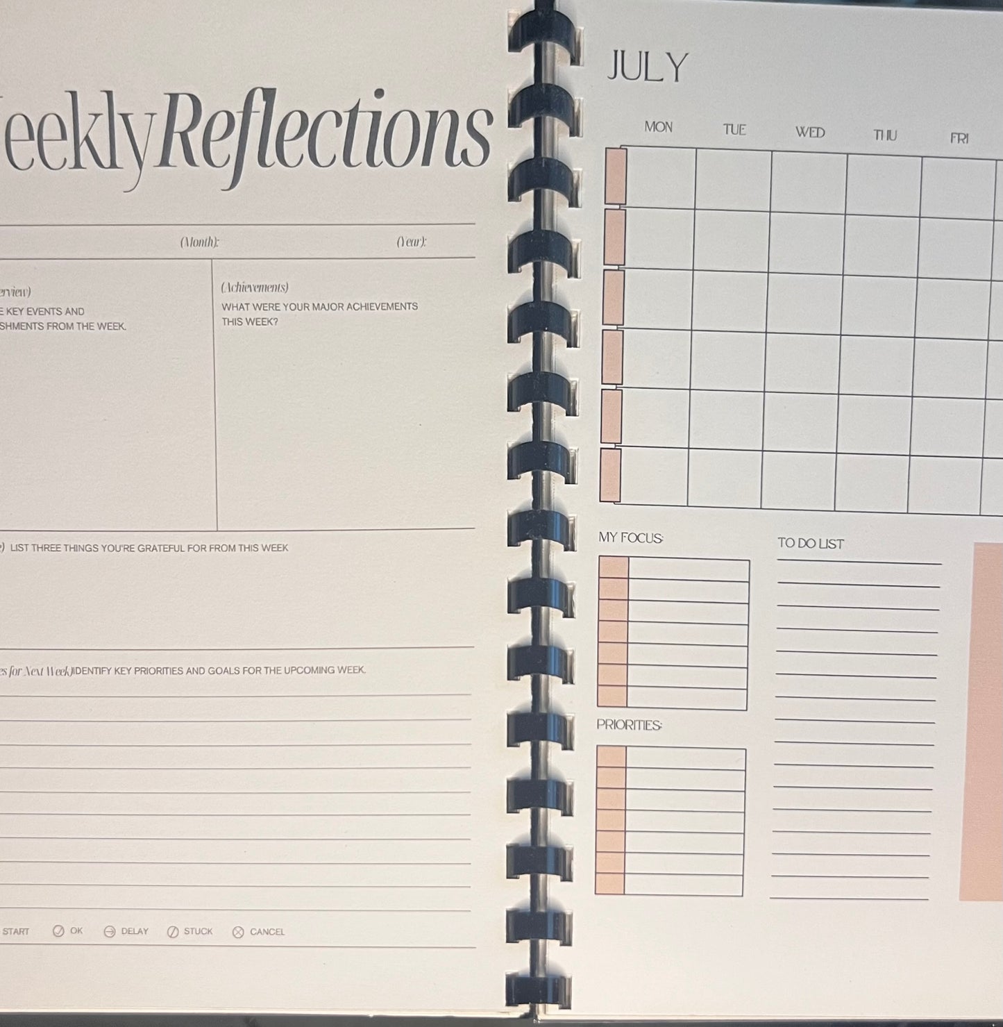Elegant &amp; Inspirational 12-Month Planner