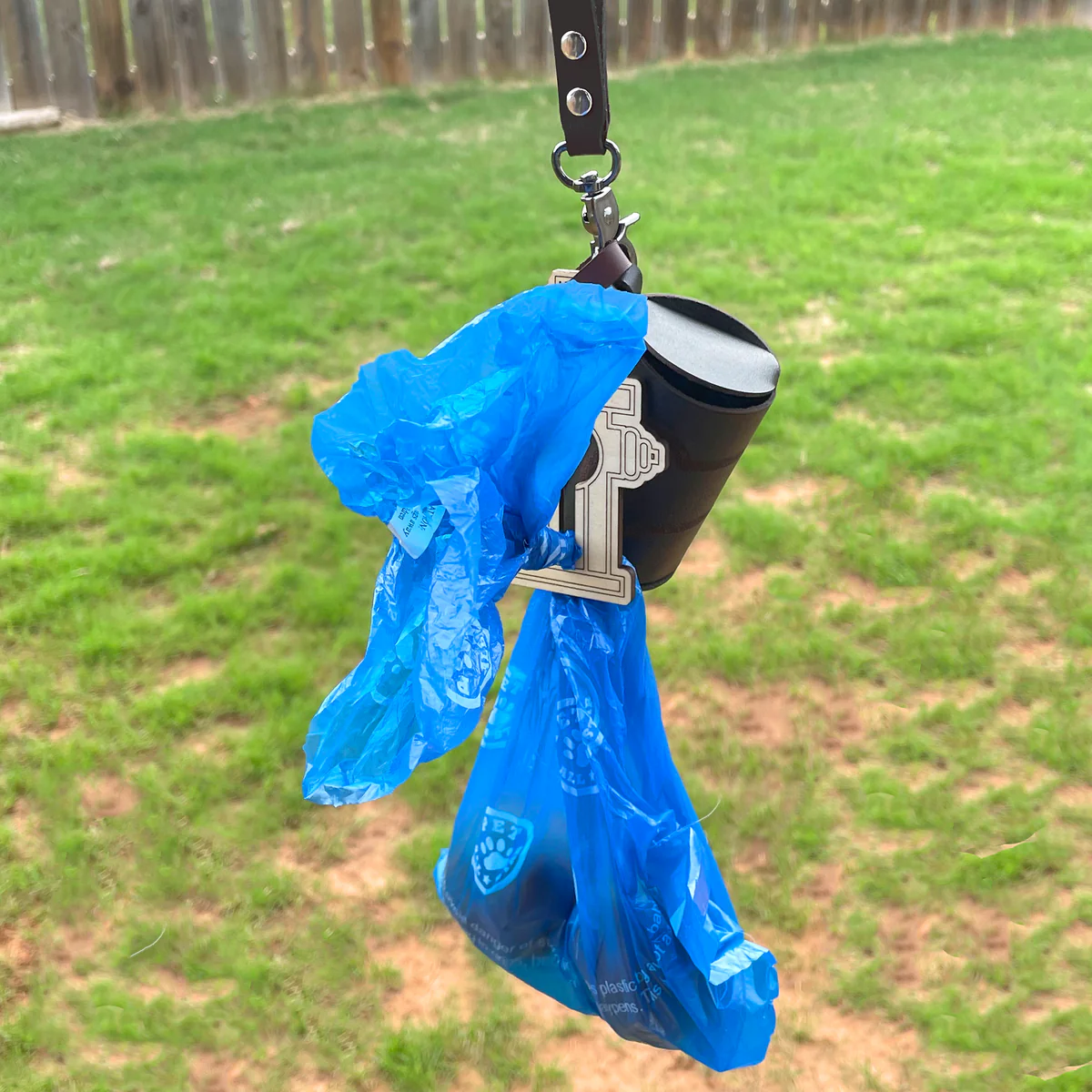 Leather Poo Bag Carrier