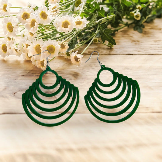 Large Boho Shell Earrings