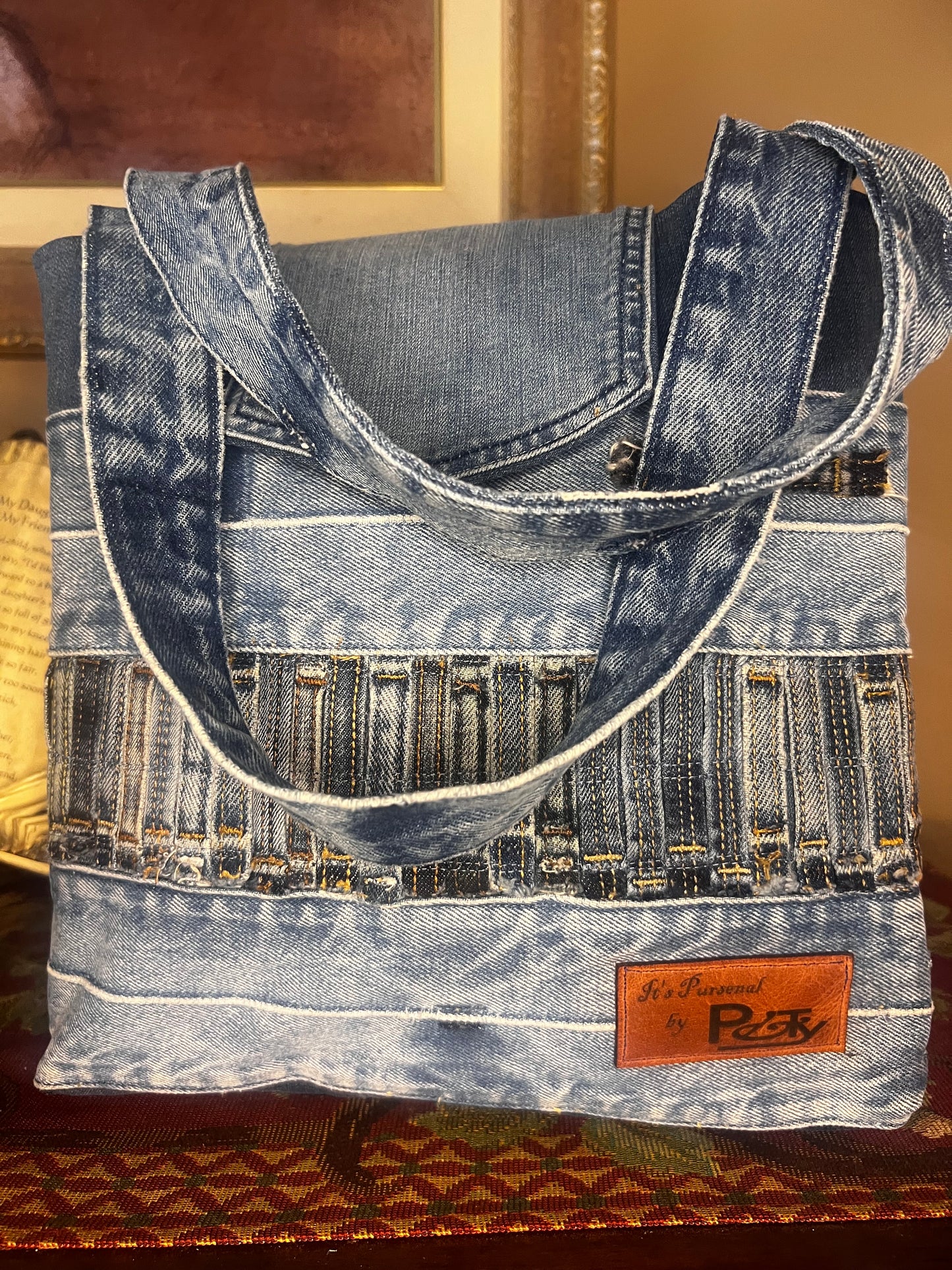 Denim Loop Shoulder Bag