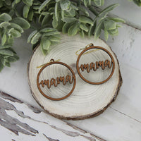 Round Mama Earrings - Mother's Day Earrings