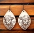 Rustic Highland Cow Earrings