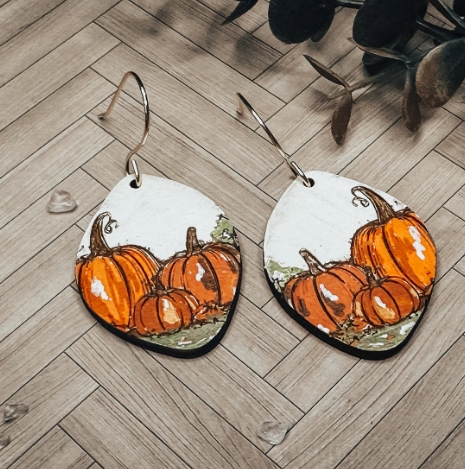 Pumpkin Patch Dangle Earrings