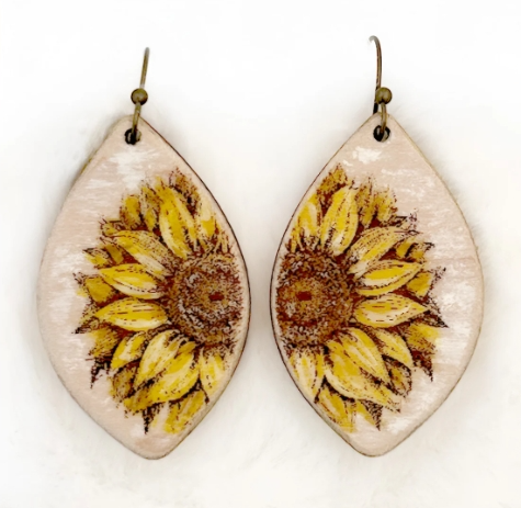 Radiant Sunflower Drop Earrings
