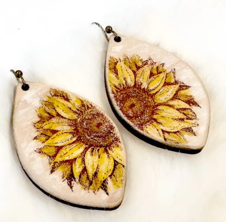 Radiant Sunflower Drop Earrings