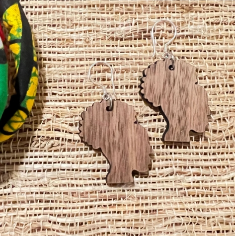Beautiful Lady Silhouette Earrings