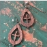 Simple Cross Teardrop Dangle Earring