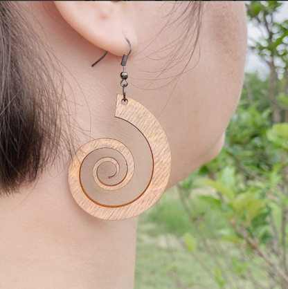 Nautilus Spiral Earrings