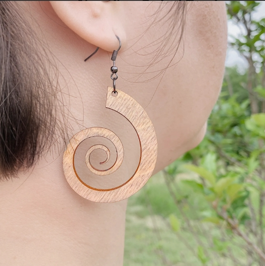 Nautilus Spiral Earrings