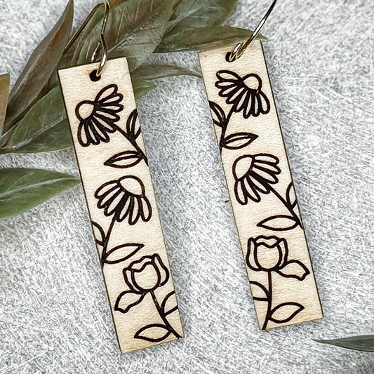 Wildflower Bar Earrings